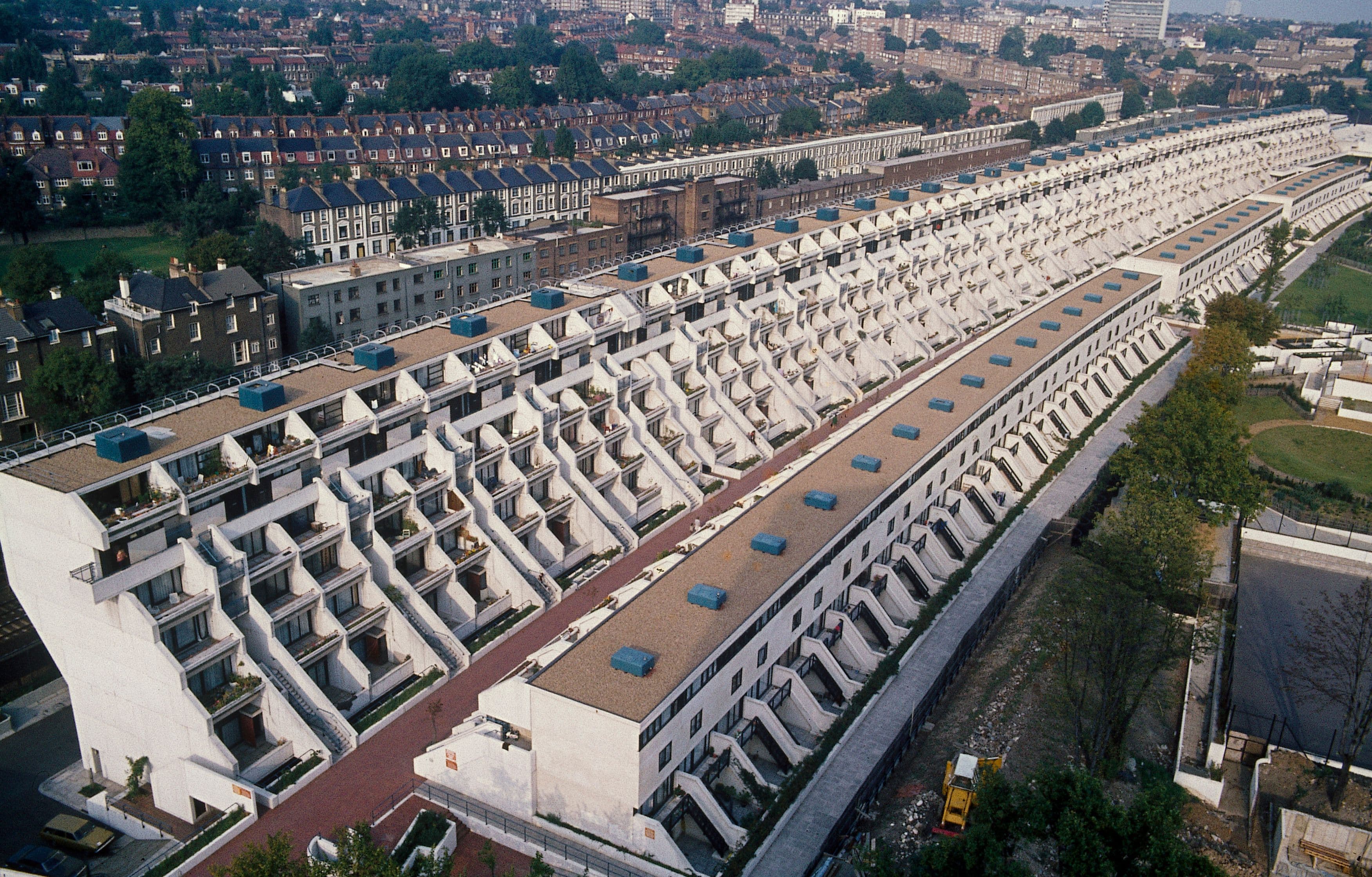 Alexandra Road Estate, designed by Neave Brown, for Camden Council, 1967-1969. AA Archives, photographer: Julian Feary, 2018.